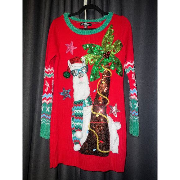 Ugly Christmas Sweater Xmas Size Small Llama - Picture 1 of 3